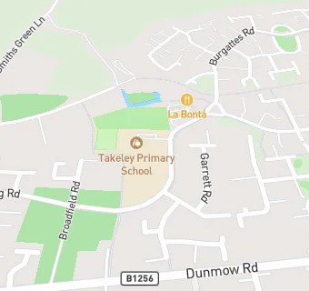 map for Takeley Primary School