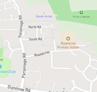 map for Roseacres Primary School