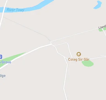 map for Coleg Sir Gar - Gelli Aur Campus