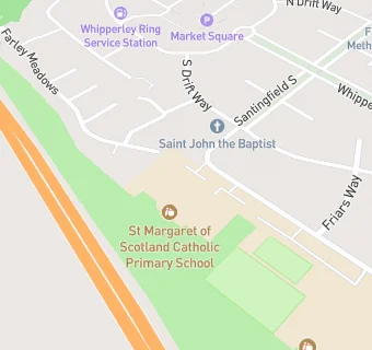 map for St Margaret of Scotland Catholic Primary School