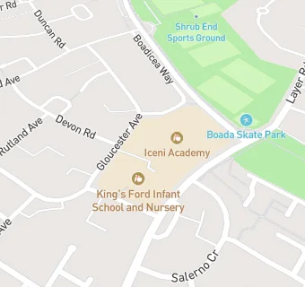 map for King's Ford Infant School and Nursery