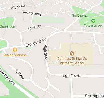 map for Dunmow St Mary's Primary School