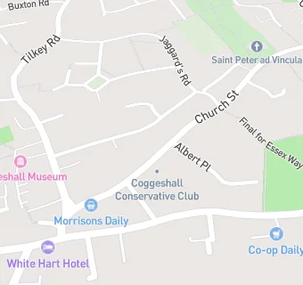 map for Coggeshall Conservative Club