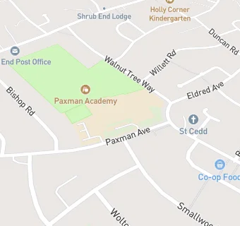 map for Alderman Blaxill School