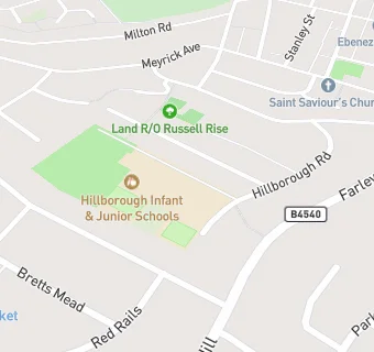 map for Hillborough Junior School