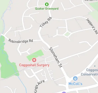 map for The Coggeshall Surgery