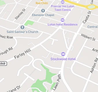 map for The Stockwood Hotel