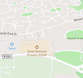 map for Great Dunmow Primary School