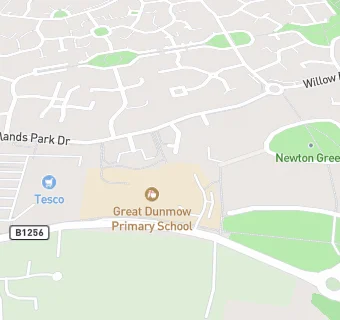 map for Great Dunmow Primary School