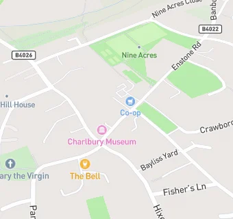 map for Charlbury Baby & Toddler Group