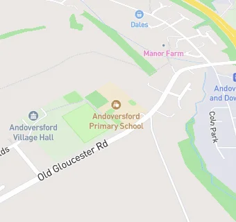 map for Andoversford Primary School