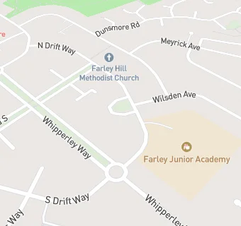 map for Farley Junior School