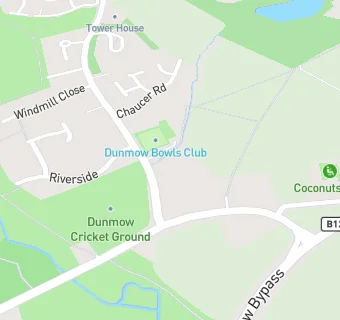 map for Dunmow Cricket Club