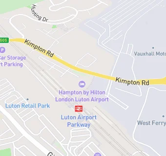 map for Hampton by Hilton London Luton
