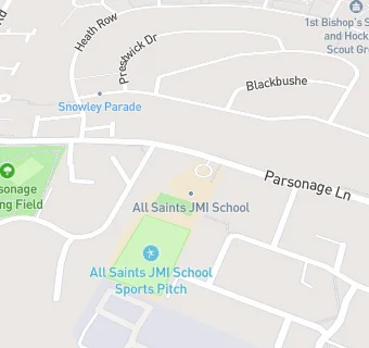 map for All Saints Church of England Primary School and Nursery, Bishop's Stortford