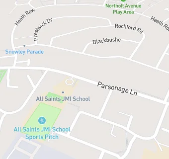 map for All Saints C Of E Primary School