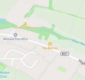 map for Whitwell Surgery