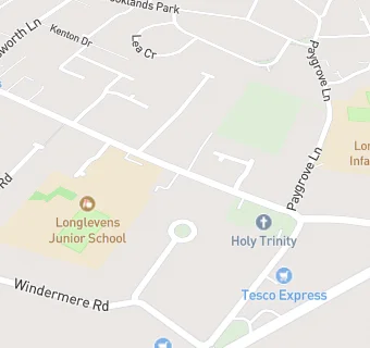 map for Longlevens Comm Assn Soc Club