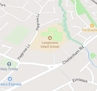 map for Longlevens Infant School