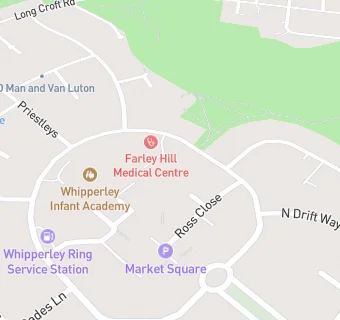 map for Whipperley Ring Service Station.