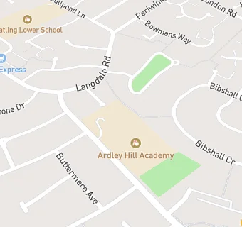 map for Ardley Hill Lower School