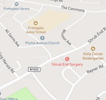 map for Shrub End Lodge