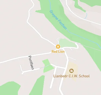 map for Llanbedr Community Hall