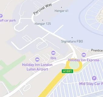 map for IBIS London Luton Airport