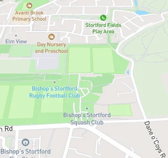 map for Bishops Stortford Squash Club