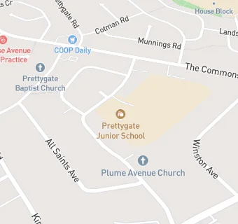 map for Prettygate Infant School