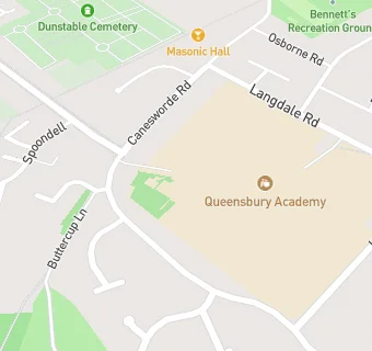 map for Queensbury Upper School