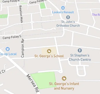 map for St. George's School