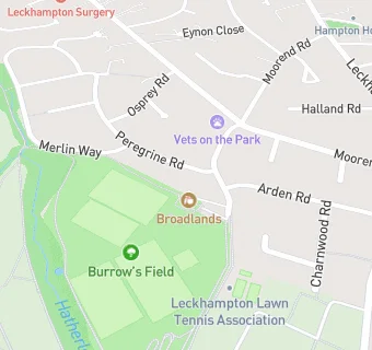 map for Broadlands Pre-School Centre