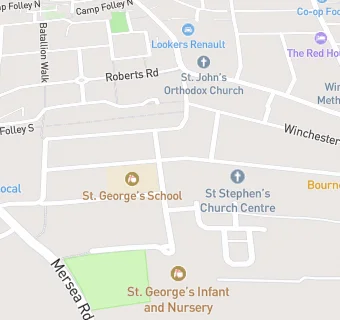 map for St Georges Stores