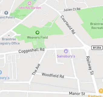 map for Braintree, Bocking And District Liberal Club