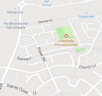 map for Lakelands Primary School