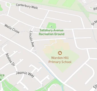 map for Warden Hill Primary School