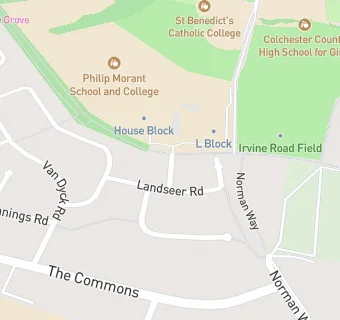 map for The Philip Morant School