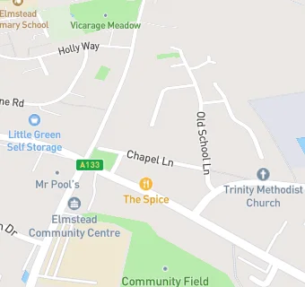 map for Elmstead Surgery