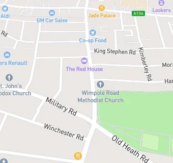 map for Wimpole Road Methodist Church