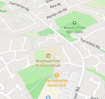 map for Greatfield Park Primary School