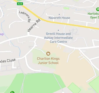 map for Charlton Kings Junior School