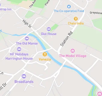 map for Bourton Riverside Cafe