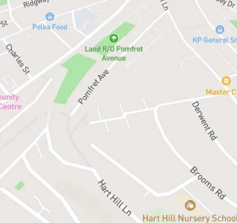 map for Hart Hill Primary School