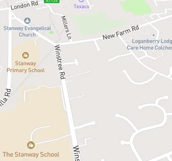 map for Stanway Surgery