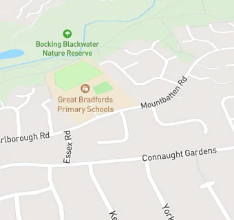 map for Great Bradfords Infant And Nursery School