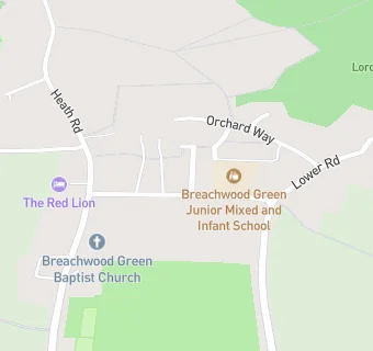 map for Breachwood Green JMI School