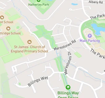 map for St James' Church of England Primary School