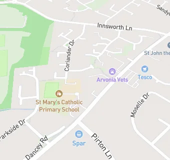 map for St Mary's Catholic Primary School