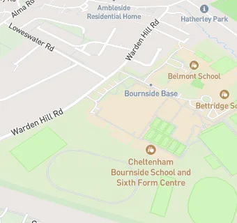 map for Cheltenham Bournside School and Sixth Form Centre